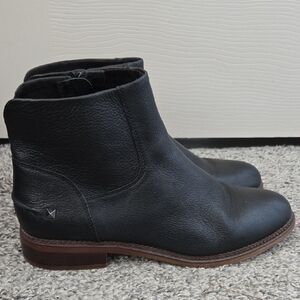 Franco Sarto Hero Black Leather Chelsea Boots Size 9.5